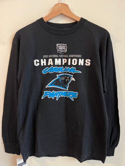 2003 Carolina Panthers Cat Scracth Long Sleeve Shirt  (M)