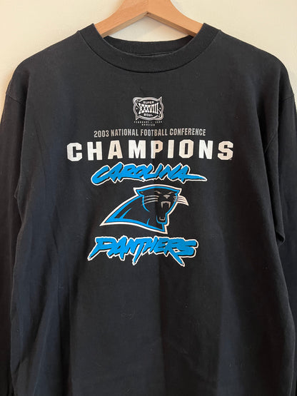 2003 Carolina Panthers Cat Scracth Long Sleeve Shirt  (M)
