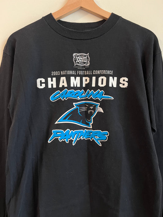 2003 Carolina Panthers Cat Scracth Long Sleeve Shirt  (M)