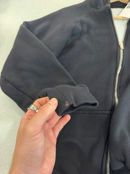 90s Carolina Panthers Waffle Knit Embroidered Patched Hoodie (M)