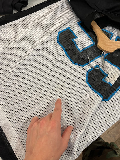 00s Carolina Panthers Dan Morgan Split Color Reebok Jersey (XL)