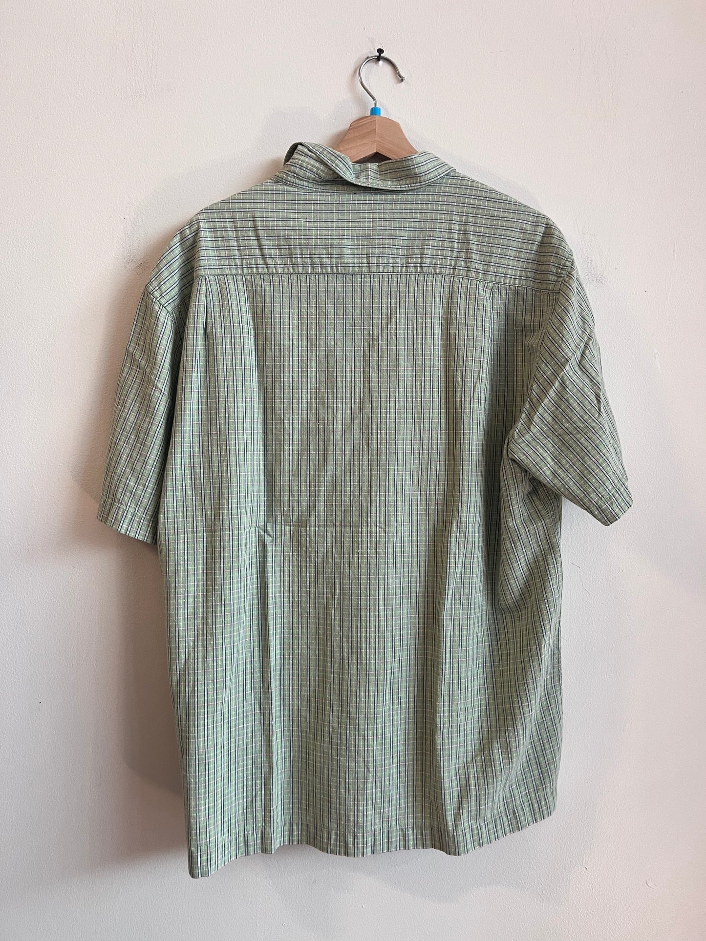 00s American Eagle Green Watermelon Colored Casual Polo Shirt (M)