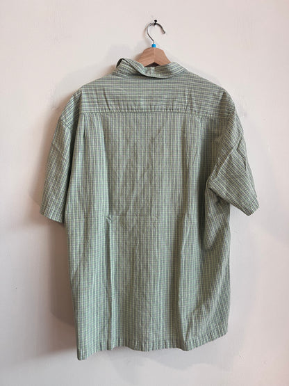 00s American Eagle Green Watermelon Colored Casual Polo Shirt (M)