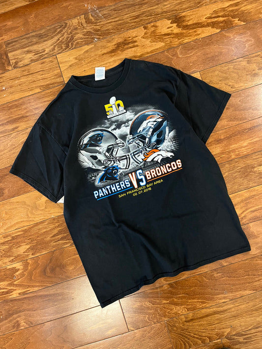 2016 Panthers v Broncos Super Bowl 50 Tee (L)
