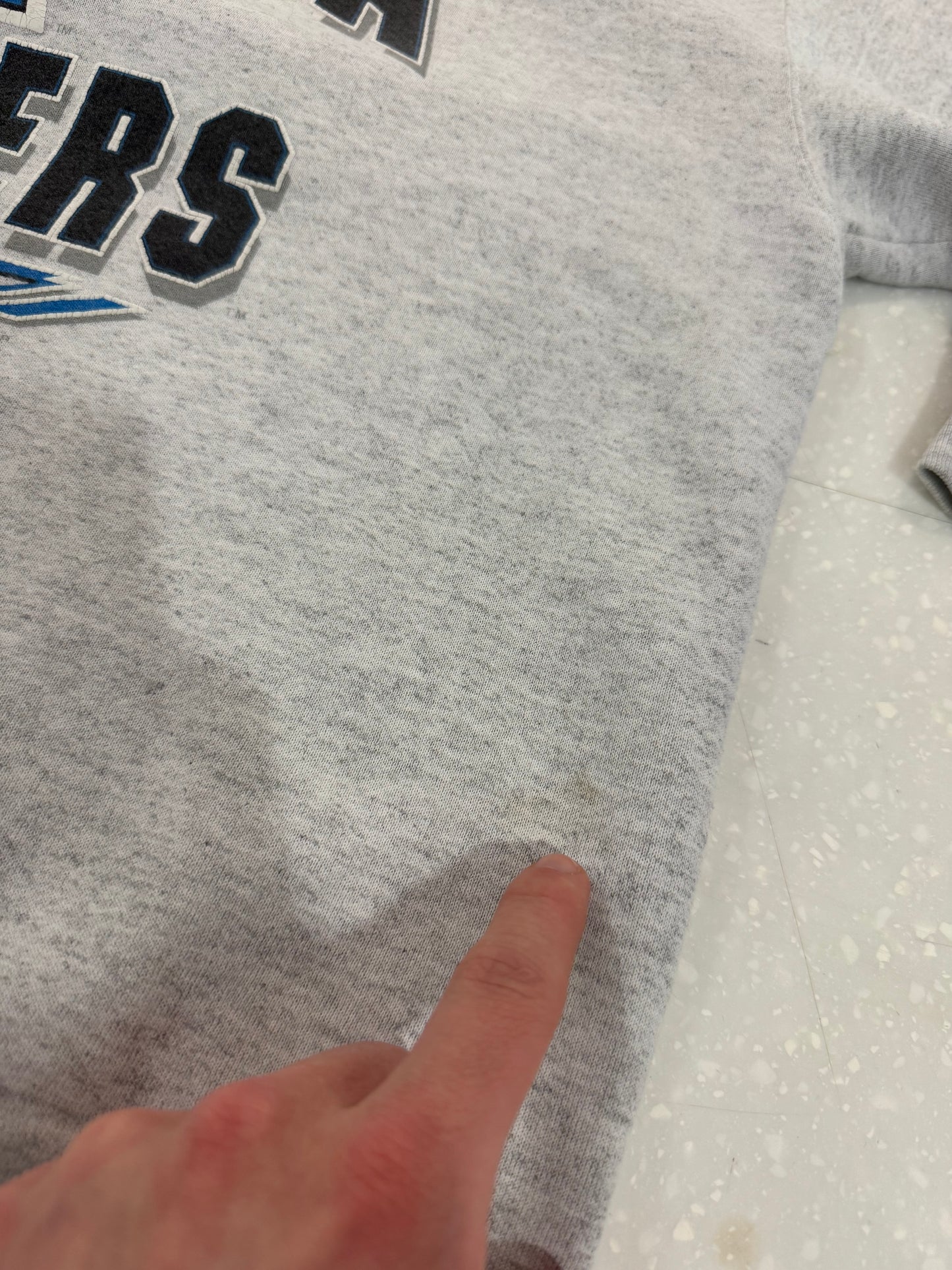 1993 Carolina Panthers Gym Gear Essential Grey Crewneck (XL)