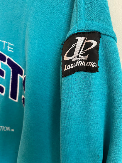 1990s Charlotte Hornets Logo Athletic Crewneck (L)