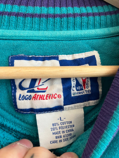 1990s Charlotte Hornets Logo Athletic Crewneck (L)