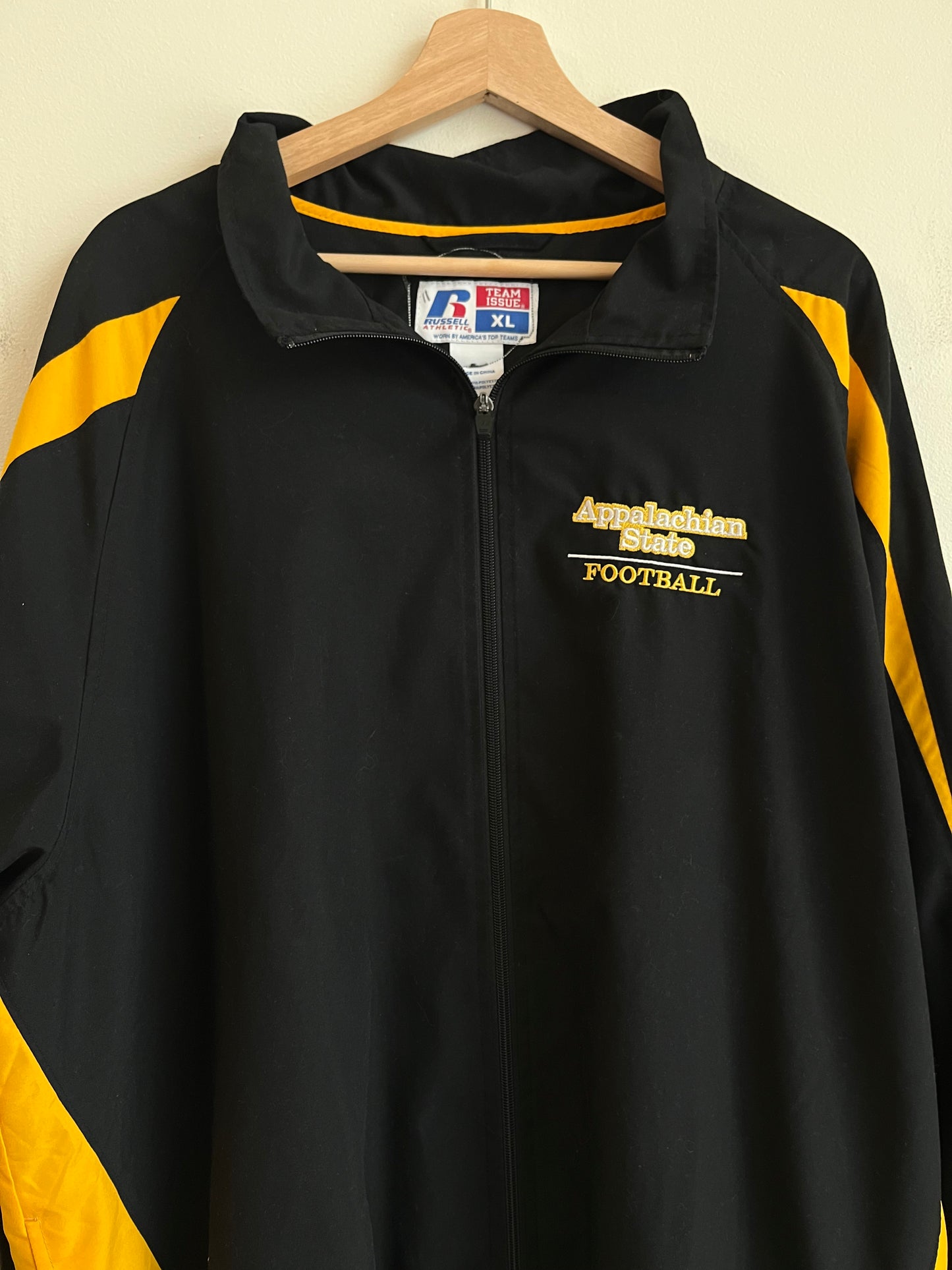 1990s Appalachian State Football Russell Athletics Full Zip Windbreaker (XL)