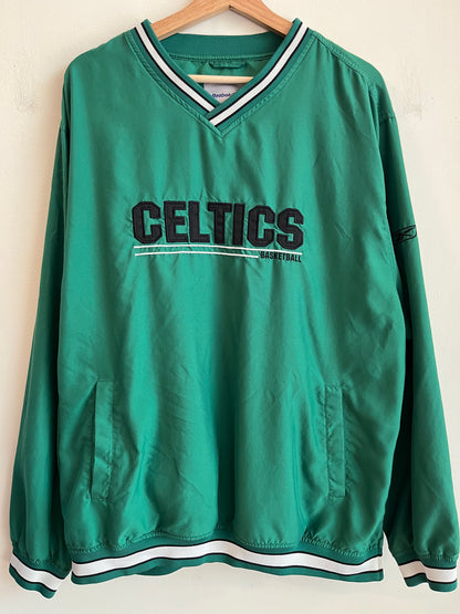 2000s Boston Celtics Reebok Green Windbreaker (L)