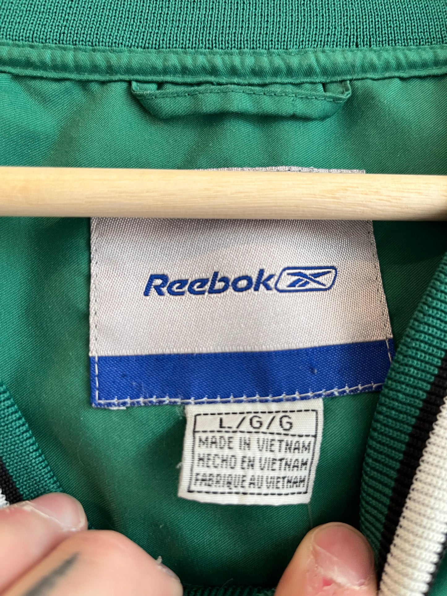 2000s Boston Celtics Reebok Green Windbreaker (L)