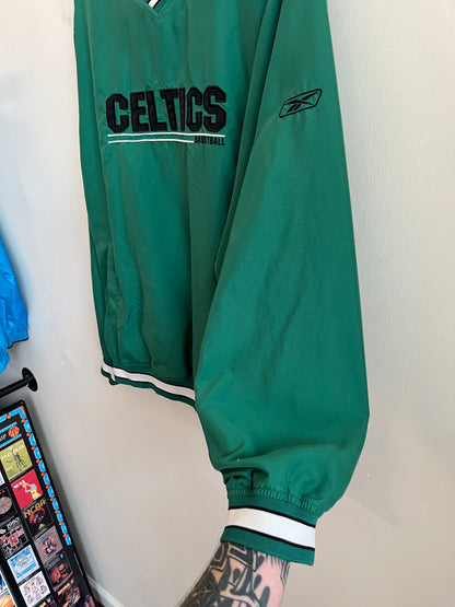 2000s Boston Celtics Reebok Green Windbreaker (L)