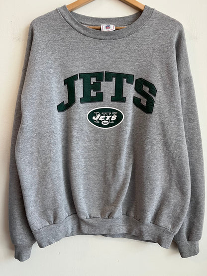 2000s New York Jets Grey Crewneck (XL)