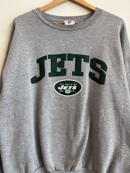 2000s New York Jets Grey Crewneck (XL)