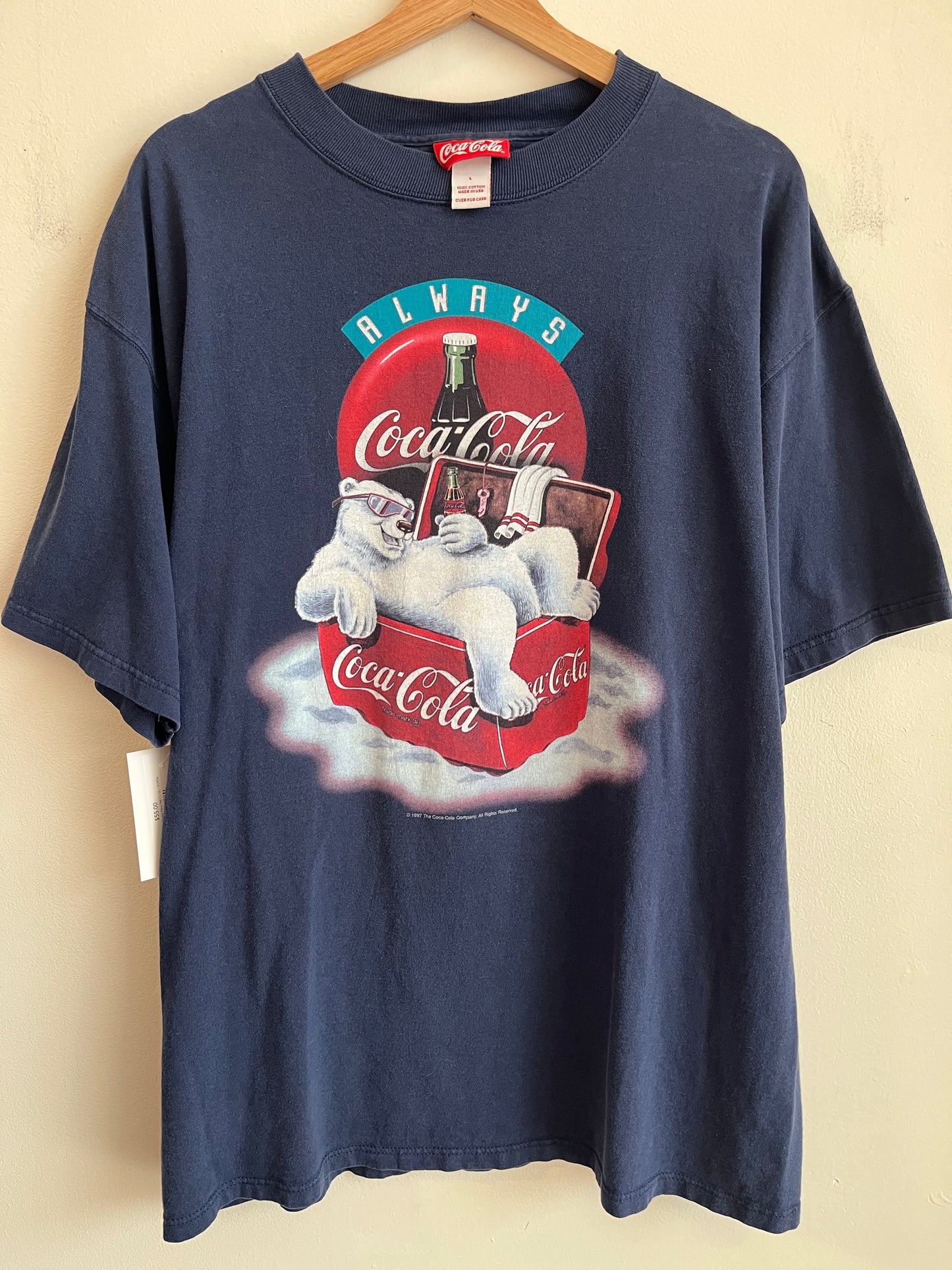 1997 Coca Cola Always Navy Tee (L)