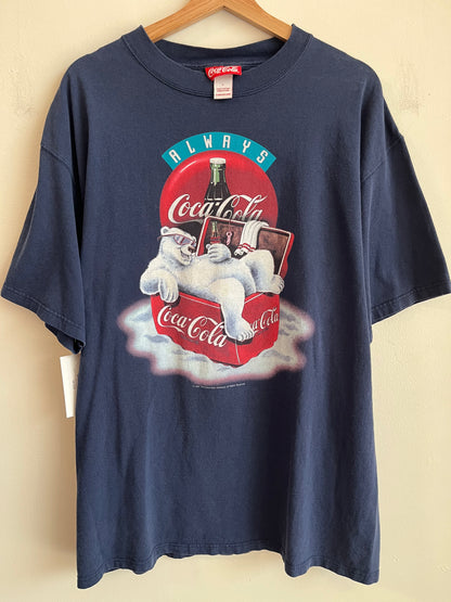 1997 Coca Cola Always Navy Tee (L)