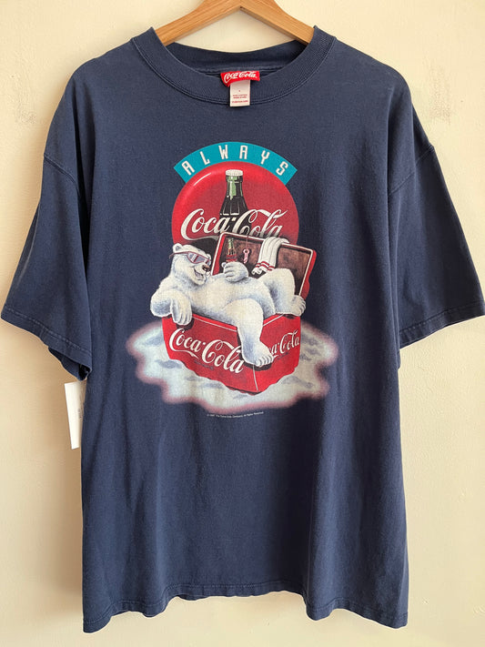 1997 Coca Cola Always Navy Tee (L)
