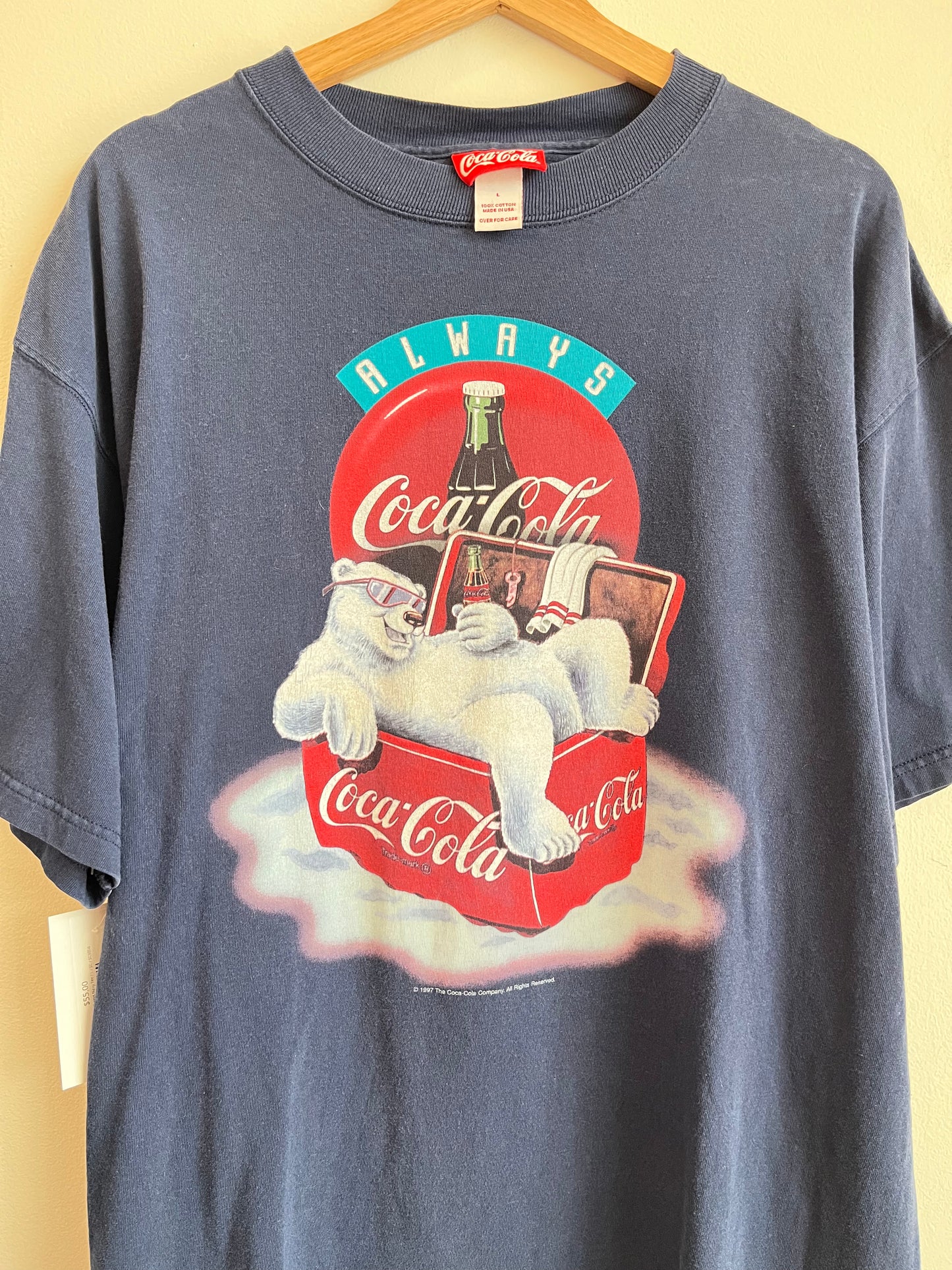 1997 Coca Cola Always Navy Tee (L)
