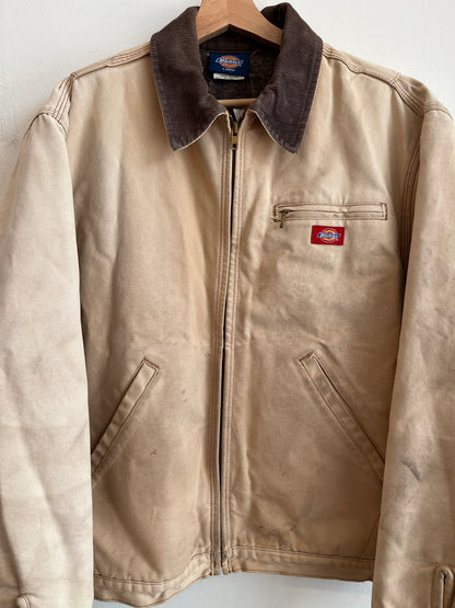 1990s Dickies Faded Distressed Tan Jacket (L)