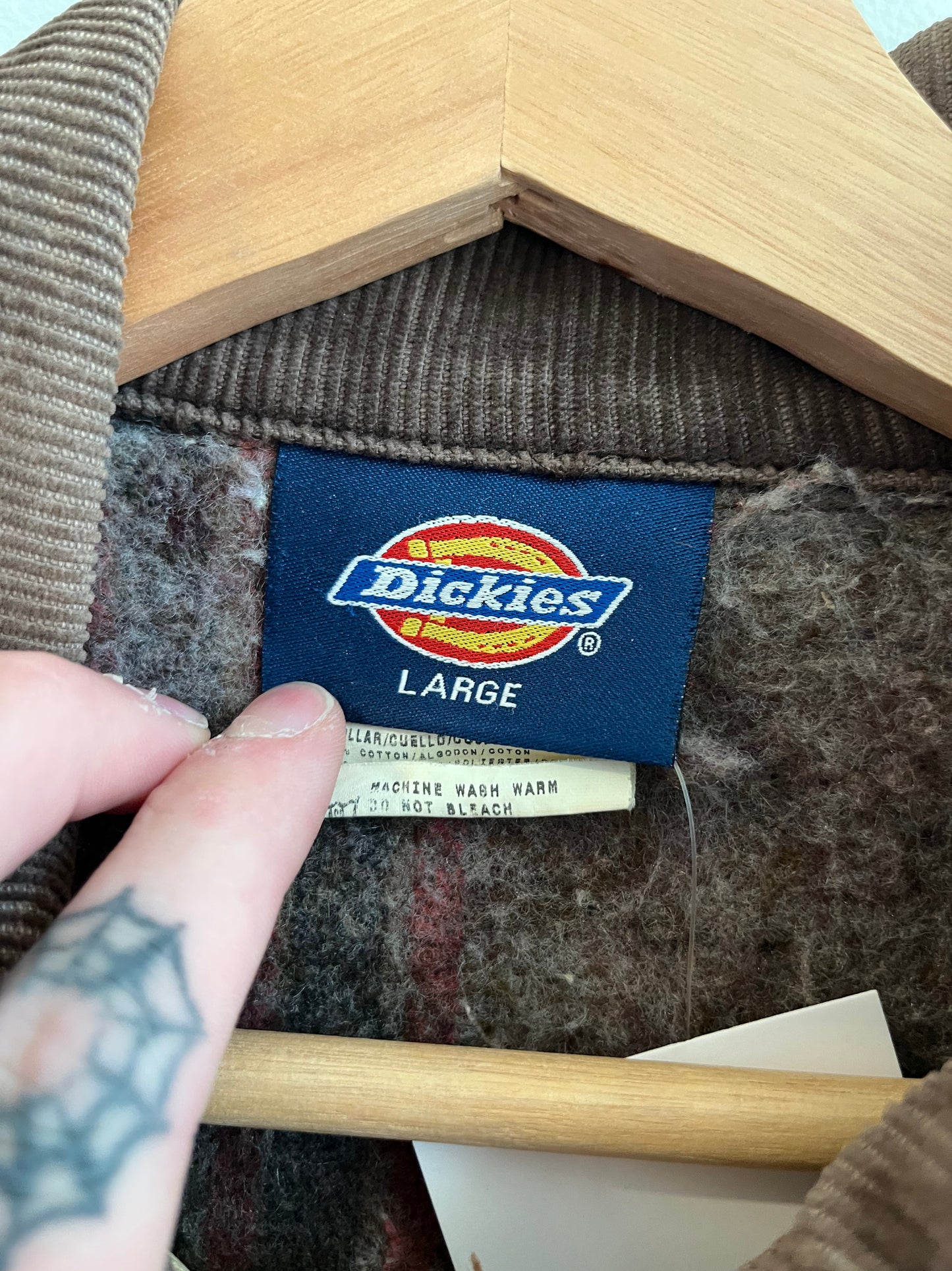 1990s Dickies Faded Distressed Tan Jacket (L)