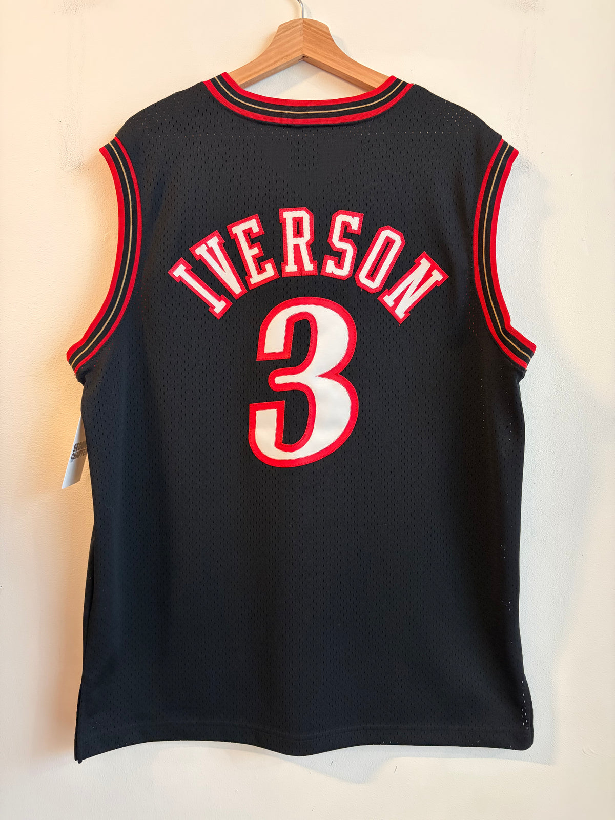 2001 Philadelphia 76ers Allen Iverson Stitched Nike Team Jersey (L)