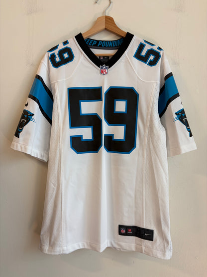 2010s Carolina Panthers Luke Kuechly Nike Away Jersey (M)
