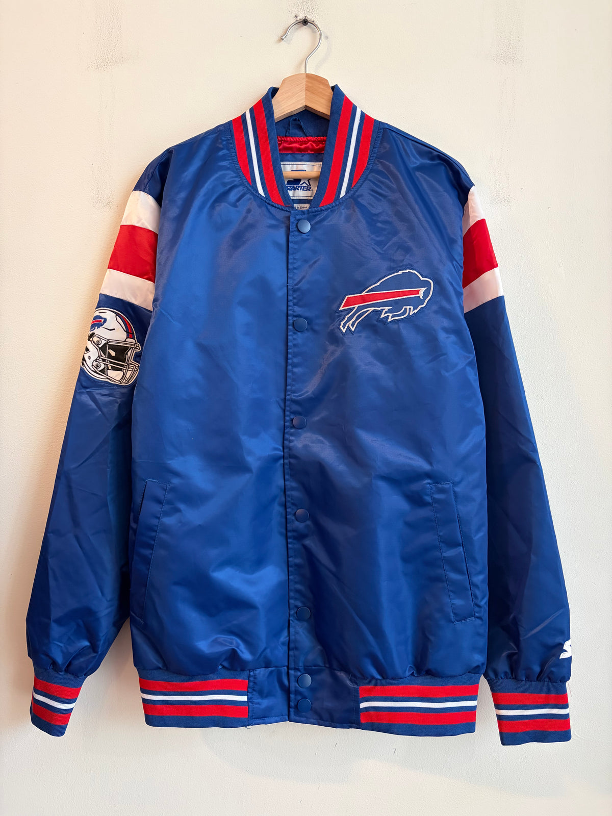 00s Buffalo Bills Starter Satin Jacket (L)