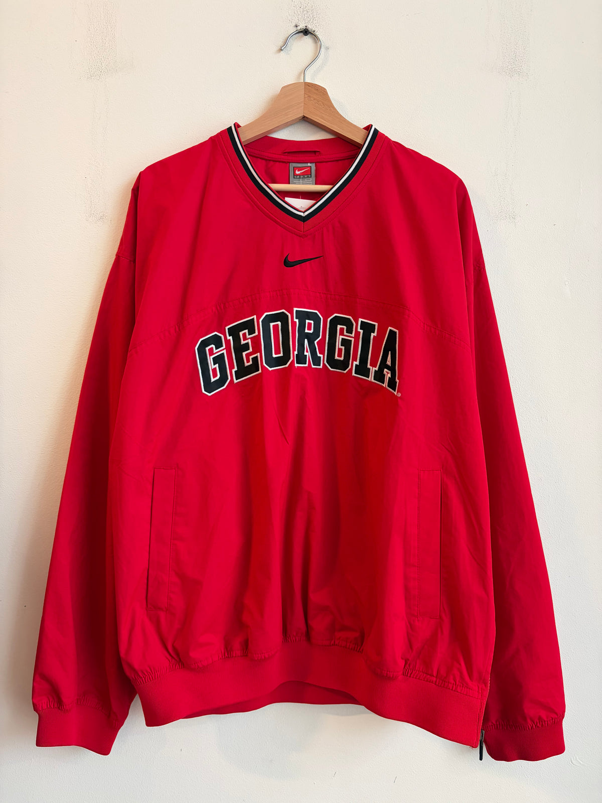00s Georgia Bulldogs Nike Center Swoosh Windbreaker (L)