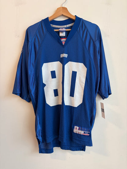 00s New York Giants Jeremy Shockey Blue Reebok Jersey (M)