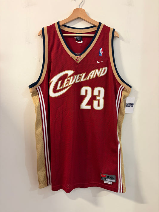 00s Cleveland Cavaliers Lebron James Stitched Nike Jersey (XXL)