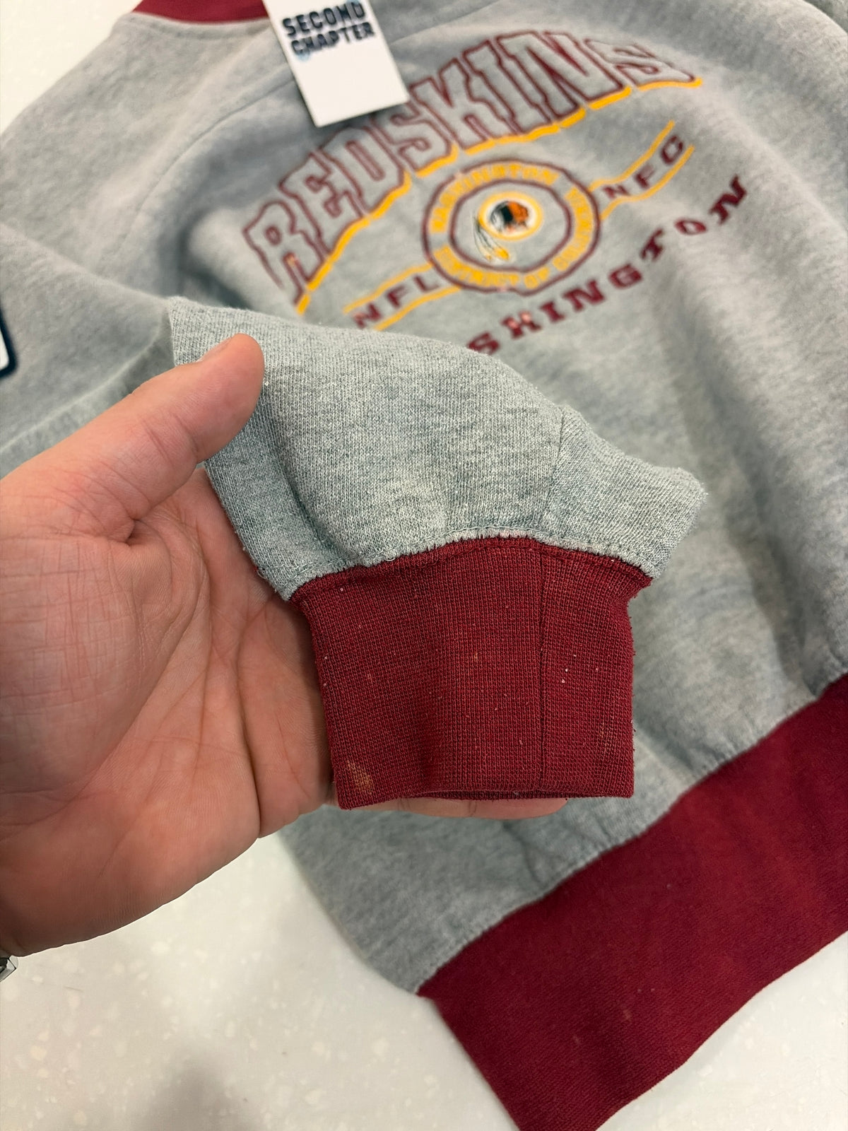 90s Washington Redskins Lee Embroidered Crewneck (Youth L)